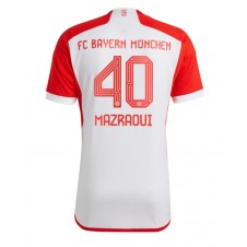 Bayern Munich Noussair Mazraoui #40 Hjemmedrakt 2023-24 Kortermet